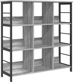 vidaXL Könyvespolc Szürke Sonoma 102 x 32 x 104,5 cm Faanyag