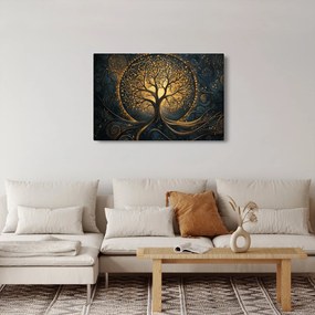 Kép – Arany aurájú fa (90x60 cm)