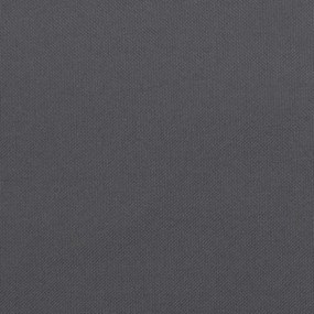 antracitszürke oxford szövet kerti padpárna 120x(50+50)x7 cm
