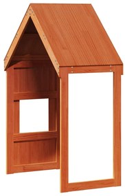 viaszbarna tömör fenyőfa gyerekágytető 55 x 84 x 132 cm