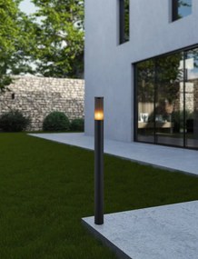 EGLO 901035 SALLE Modern Kültéri Állólámpa Fekete, Átlátszó E27, LED IP54