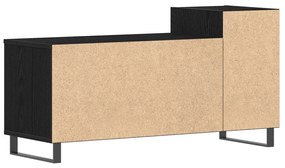 TV Szekrény Fekete Tölgy 100x35x55 cm Műanyag
