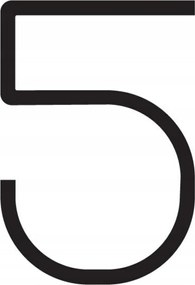 Artemide Fény Ábécé 5-ös szám, design Led lámpa 1941lm 3000K 29W