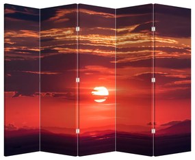 Paraván - Színes nap (210x170 cm)