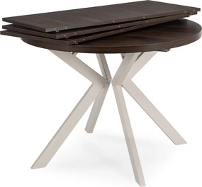 Modern bővíthető étkezőasztal LUKAS 100–250 cm dió kasmír