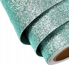 Öntapadós Tapéta Dekorációs Fólia Bútorra 40cm x 6m Csillámos Zöld