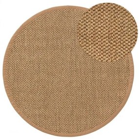 Szizál szőnyeg Greta Cream o 200 cm kör alakú