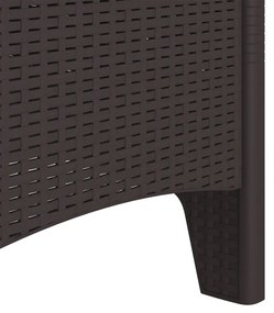 Kerti Szék 2-es Szett Barna Rattan Standard Tartós