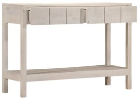 fehér tömör mangófa tálalóasztal 110 x 35 x 75 cm