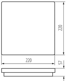 Kanlux 38775 - LED Kültéri lámpa érzékelővel BENO 12/18W/230V 3000/3500/4000K IP65 fehér