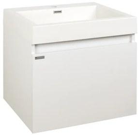 Naturel Verona Fürdőszobaszekrény mosdóval 60x48 cm fehér VERONA60WH
