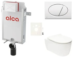 Fali WC szett Alca befalazáshoz + Glacera Alfa WC SIKOAA1