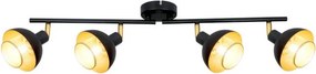 Mennyezeti Lámpa Fekete Savio ITALUX-SPL-27357-4-BK-GD