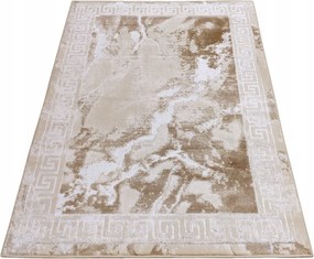 Szőnyeg 200x290 Modern Márvány Nappaliba Bézs