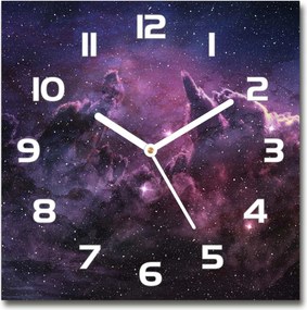 Üveg falióra szögletes köd 30x30 cm