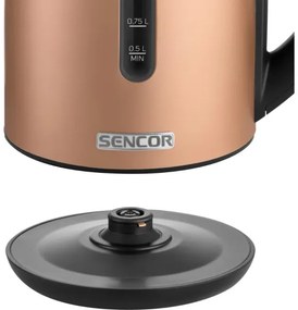 Sencor - Gyorsforraló hőmérséklet-szabályozással, 1,7 l, 2150 W/230 V, réz