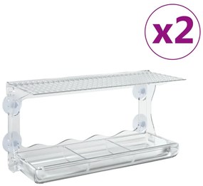 2 db akril ablaketető 30 x 12 x 15 cm