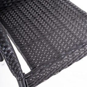 Furnigo Essen 1+6 fekete rattan kerti bútor szett