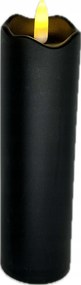 Led gyertya Nagy Fekete 5cmx18cm dekoráció 18 Tizennyolcas