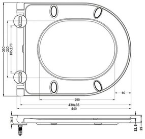 AREZZO design INDIANA Slim Soft Close lecsapódásgátlós WC tető AR-ISCSLIM (MOD870)