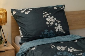 Pamut ágynemű EIRENE sötétkék Ágyneműhuzat mérete: 70 x 90 cm | 140 x 200 cm