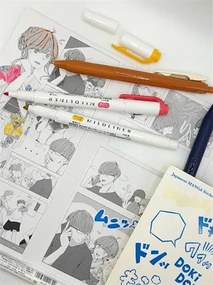 Írószer készlet, ZEBRA Manga Set, Summer Festival, 5 darabos (TZ56533)