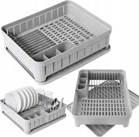 Csepegtetőszőnyeg és Edényszárító 40X32X12 CM Összecsukható Műanyag Asztallap