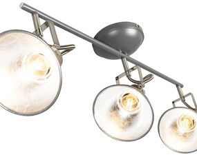 Ipari reflektor antracit színű, forgatható és dönthető, 3-lámpás - Tommy