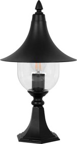 KAJA K-8133 CZARNY BOSTON Fekete Színű Kültéri Állólámpa 1xE27 15W IP44