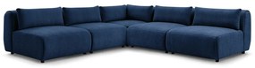 Sötétkék sarokkanapé (variálható) Jeanne – Bobochic Paris