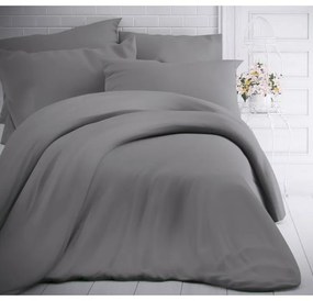 Kvalitex pamut ágynemű, világosszürke, 140 x 200 cm, 70 x 90 cm, 140 x 200 cm, 70 x 90 cm