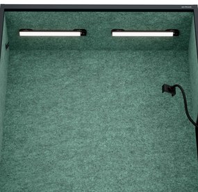 Sally 1150mm korpus Antracytowy - siedzisko Zielony