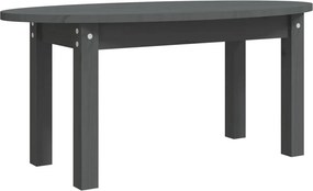 vidaXL szürke tömör fenyőfa dohányzóasztal 80x40x35 cm