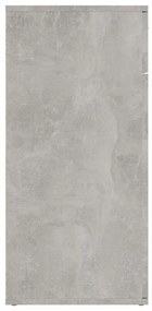 betonszürke szerelt fa tálalószekrény 80 x 36 x 75 cm