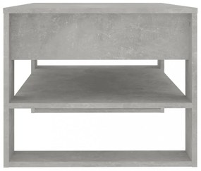 betonszürke szerelt fa dohányzóasztal 102 x 55 x 45 cm