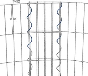 Kerek gabion kő kosár 90 x 40 cm (ø x h)