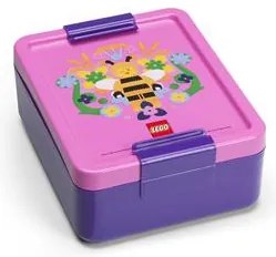 Uzsonnás doboz, LEGO Bee, lila-rózsaszín-mintás (L40520802)