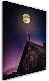 Gario Vászonkép Jó éjt Hold - Rokibul Hasan Méret: 40 x 60 cm