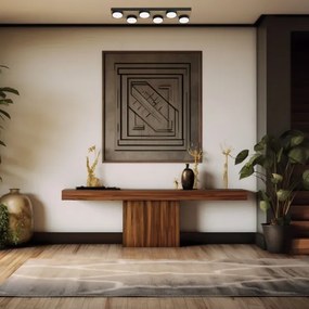 Mennyezeti lámpa SEMA 6xGX53/15W/230V fekete/barna/tölgy