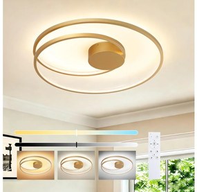 Brilagi - LED dimmelhetĆ mennyezeti lĂĄmpa TWISTER LED/75W/230V, ĂĄtm. 70 cm, arany, tĂĄvirĂĄnyĂtĂłval