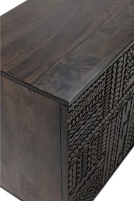 Sötétbarna mangófa komód 160x75x40 cm Kalai – MOME