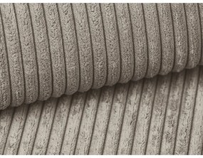 Világosbarna kordbársony kinyitható kanapé 195 cm Nona – Makamii