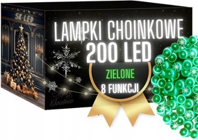 KarĂĄcsonyfa FĂ©nyfĂŒzĂ©r 200 Led Zöld 16M KĂŒltĂ©ri Led KarĂĄcsonyfa FĂ©nyfĂŒzĂ©r