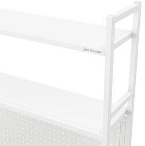 WENDY fém íróasztali feltét, 1150 x 980 x 220 mm, fehér