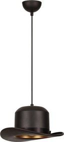 Sivani MR-992 fekete fém függőlámpa, Ø30 cm