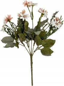 Margaréta csokor 32 cm krém és púderrózsaszín