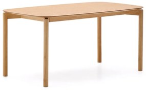 Étkezőasztal kőrisfa dekorral 90x160 cm Indara – Kave Home