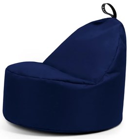 Sötétkék babzsákfotel Round XL – So Soft?