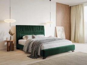 Franciaágy 160 cm Lania 160 (ágyráccsal) (zöld) . 1098720