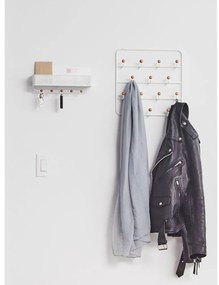 Fehér-natúr színű fém ajtófogas 36 cm Estique – Umbra